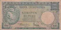 Indonesien 100 Rupiah - Squirell - Presidential Palace - 1957&sup2;