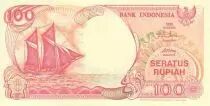Indonesien 100 Rupiah Sailboat Pinisi - Volcano Anak Krakatau