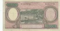 Indonesien 10000 Rupiah - Workers - River - 1964 - Serial STJ - P.100a