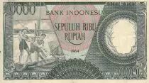Indonesien 10000 Rupiah - Workers - River - 1964 - Serial WPW - P.100a