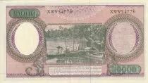 Indonesien 10000 Rupiah - Workers - River - 1964 - Serial XWV - P.100a
