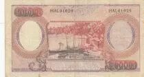 Indonesien 10000 Rupiah - Workers - River - 1964 - Various serial