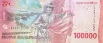 Indonesien 100000 Rupiah - Dr. Soekarno, Dr. M. Hatta - Raja Ampat - 2022 - P.NEW