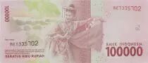 Indonesien 100000 Rupiah, Soekarno and Hatta - 2018 - Serial MET