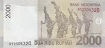 Indonesien 2000 Rupiah - Pangeran Antasari - Dancers - 2016 - Serial PT