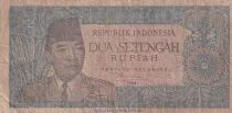 Indonesien 2.5 Rupiah - President Sukarno - Javanese Dancer - 1964