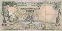 Indonesien 2500 Rupiah - Komodo dragon - Serial BG - 1957