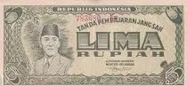 Indonesien 5 Rupiah - Dr Soekarno - 2 letters - 1947