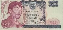 Indonesien 50 Rupiah - General Surdirman - 1968 - Serial WAB - UNC - P.107