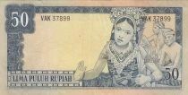 Indonesien 50 Rupiah - President Sukarno - Dancers - 1960