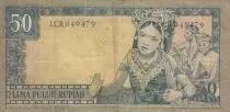 Indonesien 50 Rupiah - Pr&eacute;sident Sukarno - Danceurs - 1960