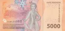Indonesien 5000 Rupiah - Dr. K.H. Idham Chalid - Gunung Bromo - 2023 - Serial VCM