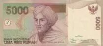 Indonesien 5000 Rupiah Tuanku Imam Bondjol - Woman at hand loom