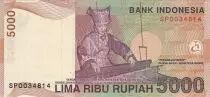 Indonesien 5000 Rupiah Tuanku Imam Bondjol - Woman at hand loom