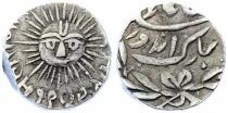 Indore, Shivaji Rao - 1/2 Silver Rupee, in the name of Shah Alam II - 1948 VS (1891)