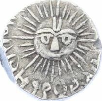 Indore, Shivaji Rao - 1/2 Silver Rupee, in the name of Shah Alam II - 1948 VS (1891)