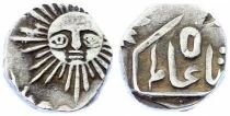 Indore, Shivaji Rao - 1/4 Silver Rupee, in the name of Shah Alam II - 1890 / 1897
