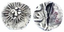 Indore, Shivaji Rao - 1/8 Silver Rupee, in the name of Shah Alam II - 1890 / 1894