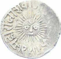 Indore, Shivaji Rao - Silver Rupee, in the name of Shah Alam II - 1949 VS (1892)