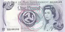 Insel Man 1 Pound - Elizabeth II - Tynwald Hill  - ND (1983) - UNC - P.40c