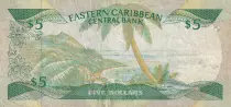 Inseln der Karibik 5 Dollars Elisabeth II - Anguilla - 1988 - Suffix D