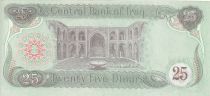 Irak 25 Dinars - Chevaux - Palace Abbaside - 1990 - P.74