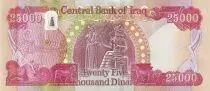 Irak 25000 Dinars - Kurdish Farmer - Babylonian king Hammurabi - Hybrid - 2021