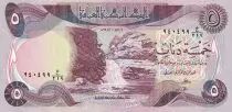 Irak 5 Dinars Cascade Gali-Ali Beg - Ch&acirc;teau - 1981