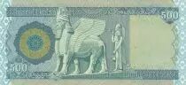 Irak 500 Dinars, Dam - Statue Winged - 2018 UNC