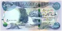 Irak 5000 Dinars Gali Ali Beg waterfall - Al-Ukhether Fortress - 2013