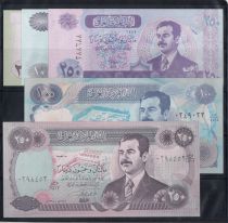 Irak Iraq Présentation 12 billets Neufs - Saddam Hussein