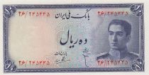 Iran 10  Rials , Mohammad Reza Pahlavi - 1948 -  P.47