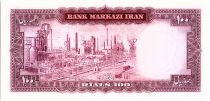 Iran 100  Rials , Mohammad Reza Pahlavi - 1963 -  P.77