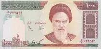 Iran 1000 Rials - Khomeini - Mosque of Omar - 1992 - NEUF - P.143a