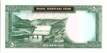 Iran 50  Rials , Mohammad Reza Pahlavi - 1965 -  P.79 b