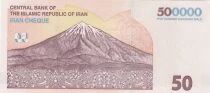 Iran 500,000 Rials - Imam Reza Shrine - Mount Damavand - 2025