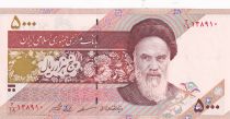 Iran 5000 Rials -  Khomeini - Fleurs et oiseaux - 2003 - P.145e