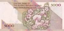 Iran 5000 Rials -  Khomeini - Fleurs et oiseaux - 2003 - P.145e