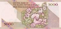 Iran 5000 Rials - Khomeini - Flowers, birds - 2010 - P.145f