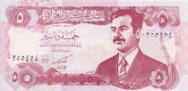 Iraq 5 Dinars -Saddam Hussein - 1992 - UNC - P.80