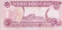 Iraq 5 Dinars -Saddam Hussein - 1992 - UNC - P.80