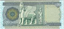 Iraq 500 Dinars, Dam - Statue Winged - 2019 UNC