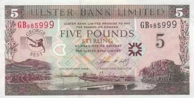 Ireland - Northen 5 Pounds - George Best - 2006 - GB series