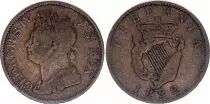 Ireland 1/2 Penny Georges IV - 1822 - KM.150 - F to VF