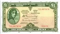 Ireland 1 Pound Lady Lavery - 1976
