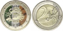 Ireland 2 Euros - 10 years of the Euro - Colorised - 2012