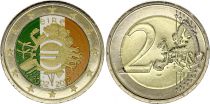 Ireland 2 Euros - 10 years of the Euro - Colorised - 2012