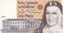 Ireland 5 Pounds - Catherine Mc Auley - Students - 1994 - Serials LAH - P.75a