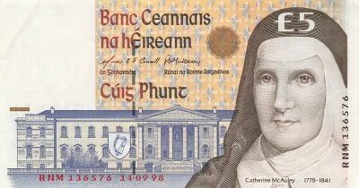 Ireland 5 Pounds - Catherine McAuley - 14-09-1998 - P.75