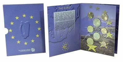 Ireland EURO Coin Set - 1 Cent to 2 Euros - 2002